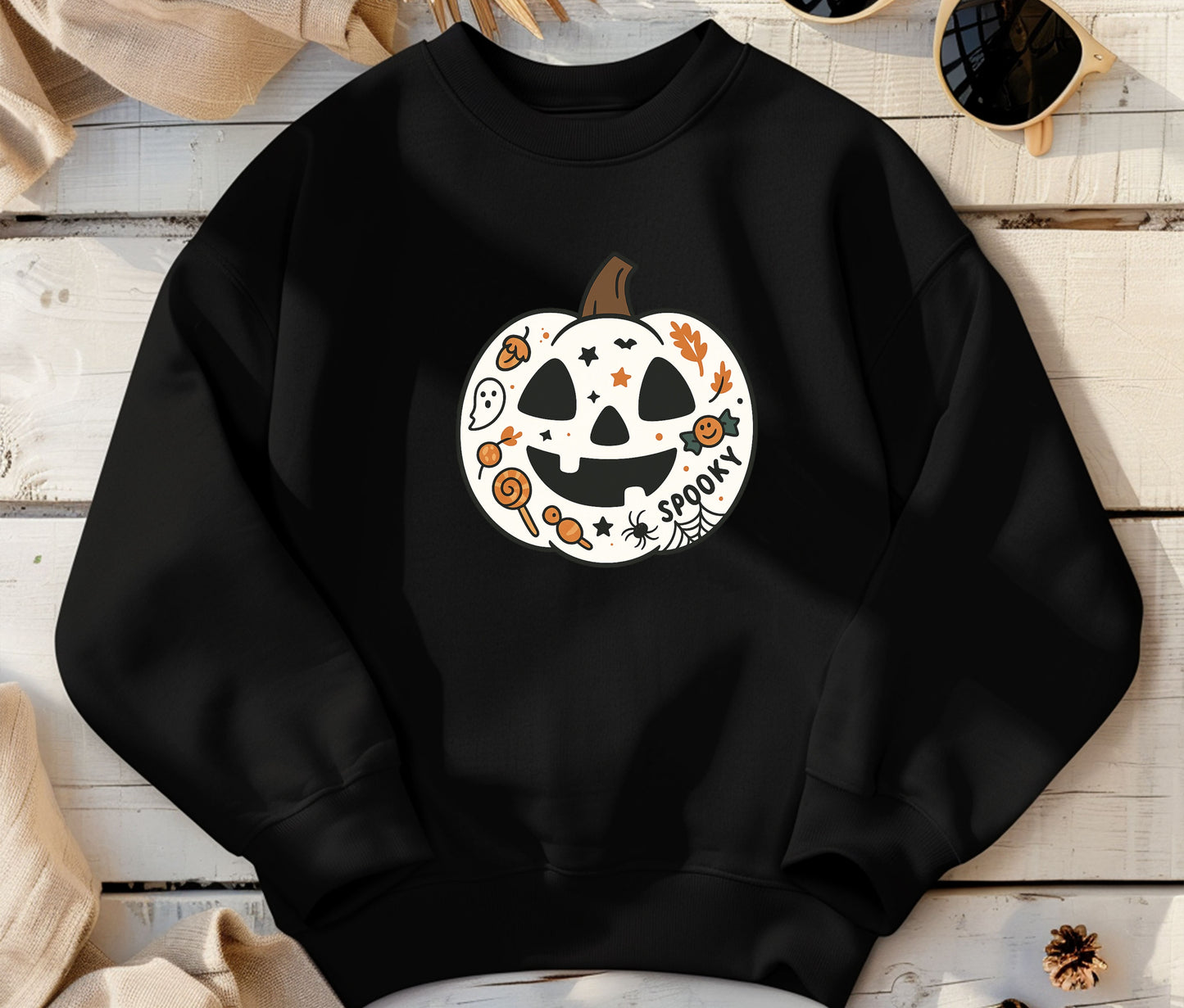 Matching Mom And Kid Spooky Sweatshirt, Funny Halloween Shirt, Matching Halloween Sweatshirt , Ghost Halloween, Halloween Teacher Sweatshirt, Halloween Gift, Boo