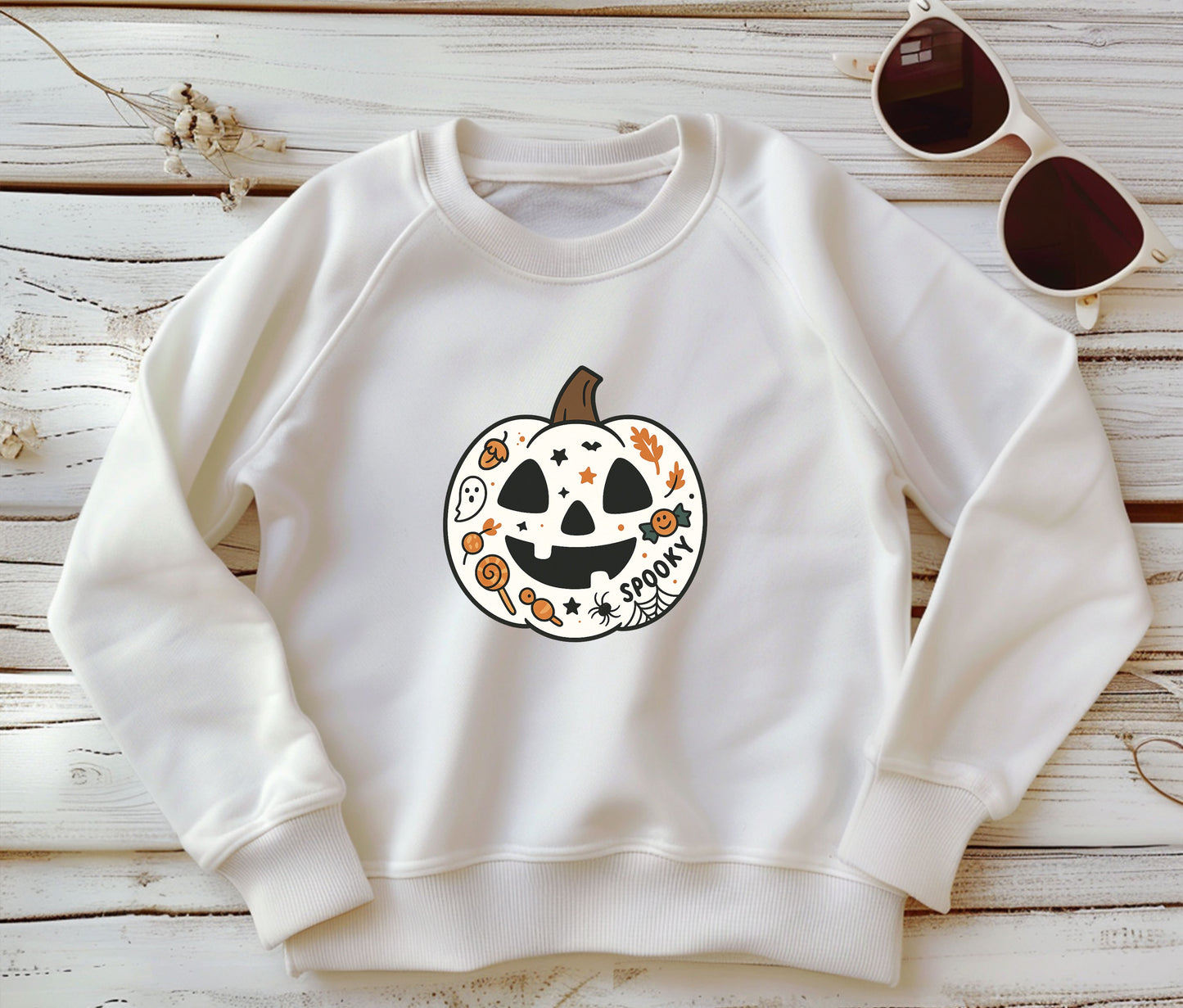 Matching Mom And Kid Spooky Sweatshirt, Funny Halloween Shirt, Matching Halloween Sweatshirt , Ghost Halloween, Halloween Teacher Sweatshirt, Halloween Gift, Boo