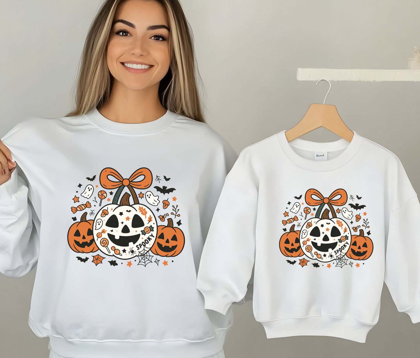 Kids Spooky Sweatshirt, Funny Halloween Shirt, Matching Halloween Sweatshirt , Ghost Halloween, Halloween Teacher Sweatshirt, Halloween Gift, Boo