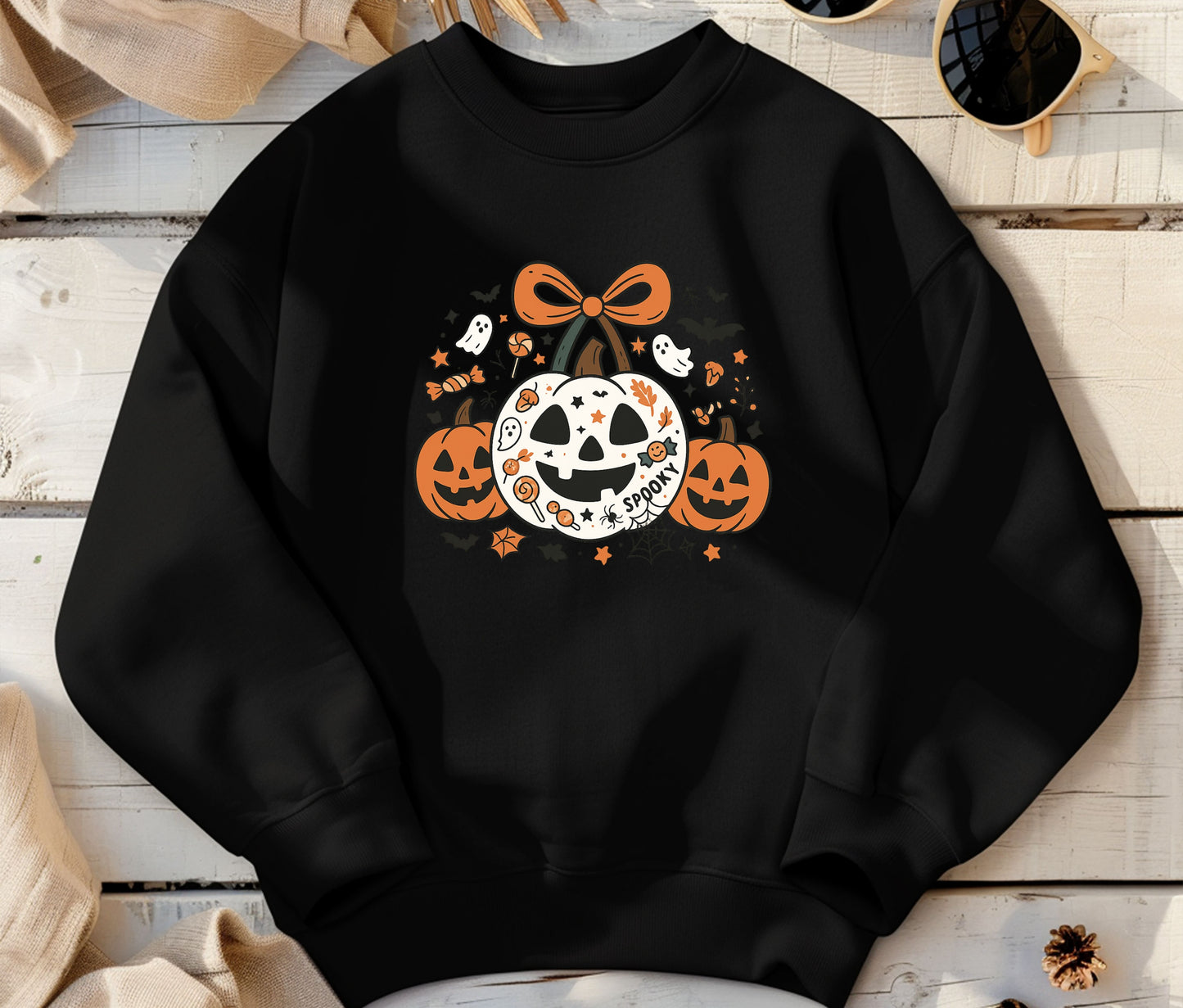Kids Spooky Sweatshirt, Funny Halloween Shirt, Matching Halloween Sweatshirt , Ghost Halloween, Halloween Teacher Sweatshirt, Halloween Gift, Boo