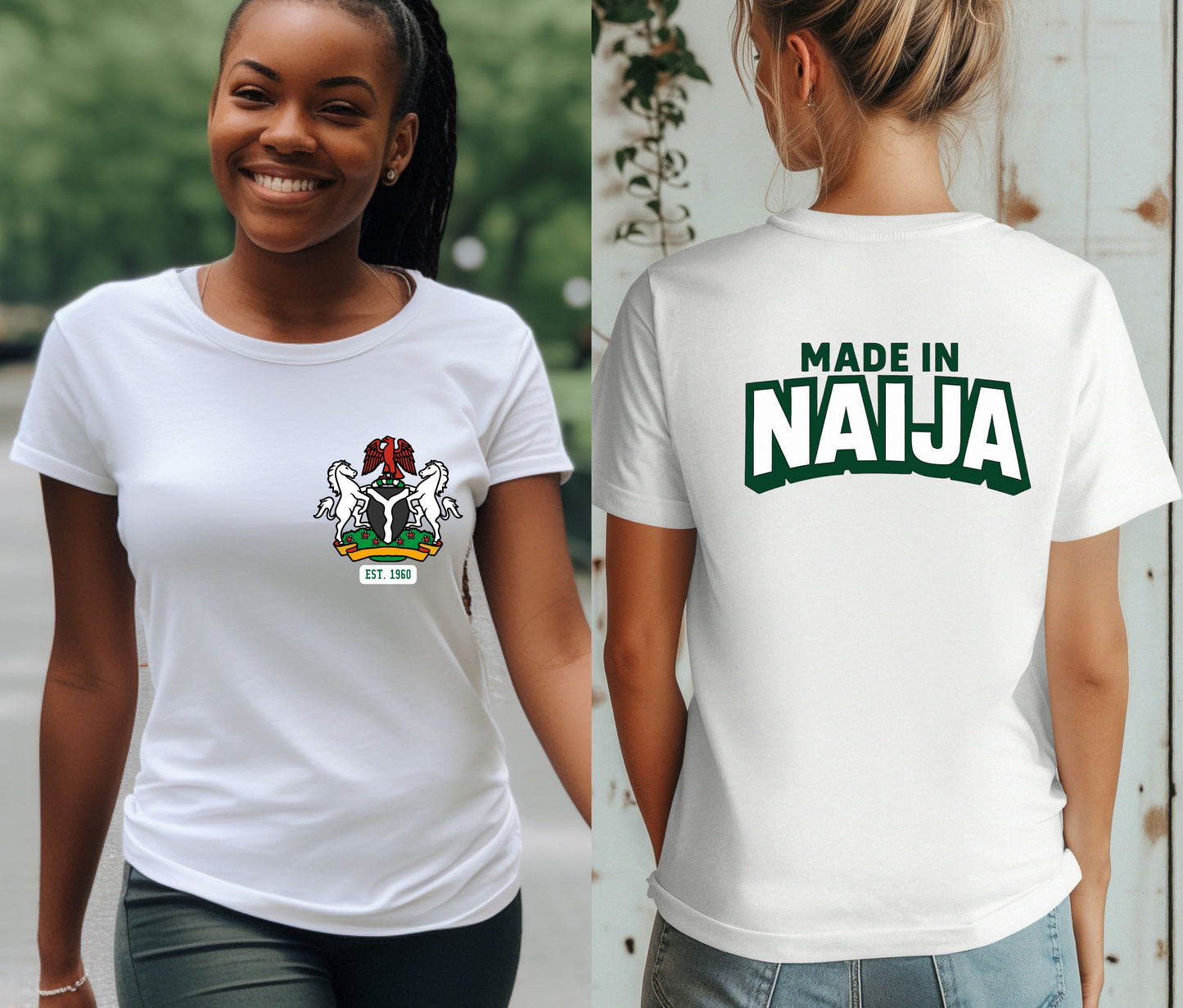 Nigerian Independece Day Shirt , Naija to the World T-Shirt, Nigerian Pride Shirt | African Heritage Tee | Green White Green Nigeria Flag Shirt | Unisex Naija Culture Tee