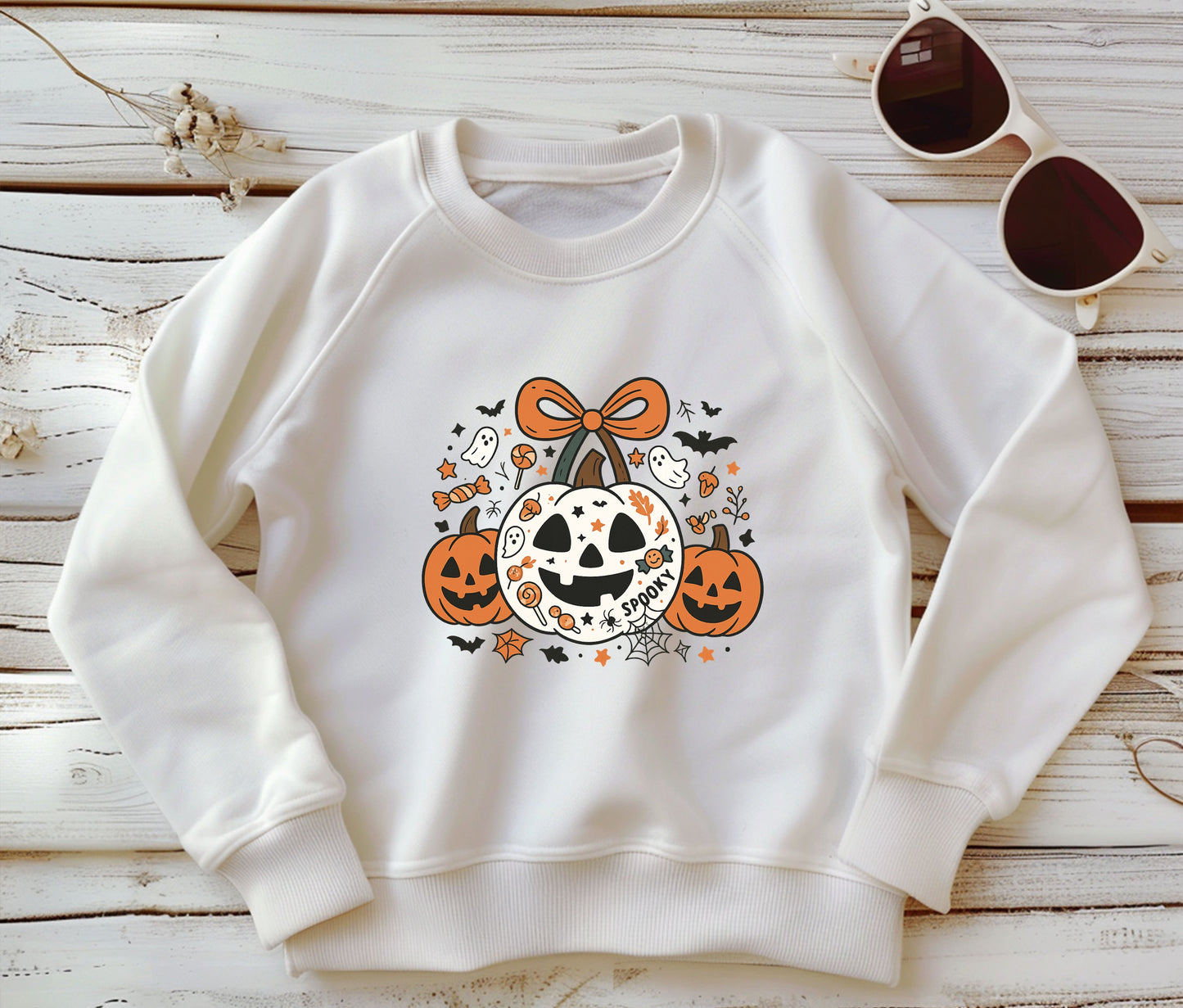 Kids Spooky Sweatshirt, Funny Halloween Shirt, Matching Halloween Sweatshirt , Ghost Halloween, Halloween Teacher Sweatshirt, Halloween Gift, Boo
