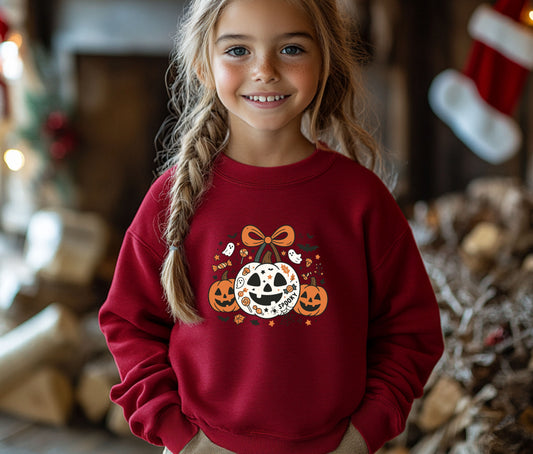 Kids Spooky Sweatshirt, Funny Halloween Shirt, Matching Halloween Sweatshirt , Ghost Halloween, Halloween Teacher Sweatshirt, Halloween Gift, Boo