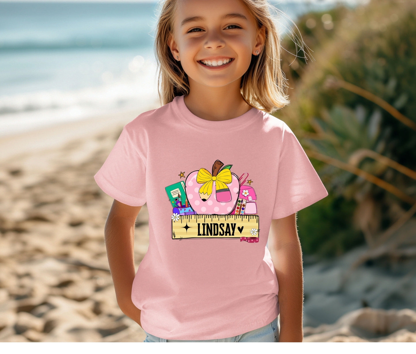 Personalize Back to School Shirt for Kids – Custom Name Tee | First Day of School Outfit | Preschool & Kindergarten Shirt | Custom Kids T-Shirt