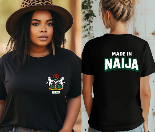 Nigerian Independece Day Shirt , Naija to the World T-Shirt, Nigerian Pride Shirt | African Heritage Tee | Green White Green Nigeria Flag Shirt | Unisex Naija Culture Tee