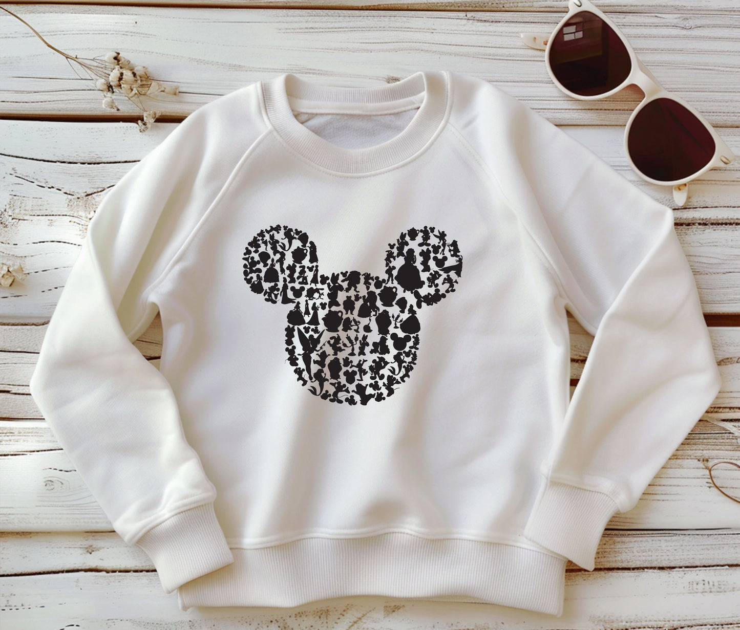 🖤 Matching Family Sweatshirt – Classic Mouse Silhouette Print 🖤