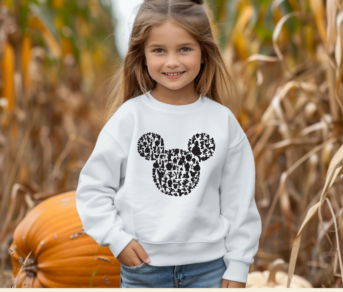 🖤 Matching Family Sweatshirt – Classic Mouse Silhouette Print 🖤