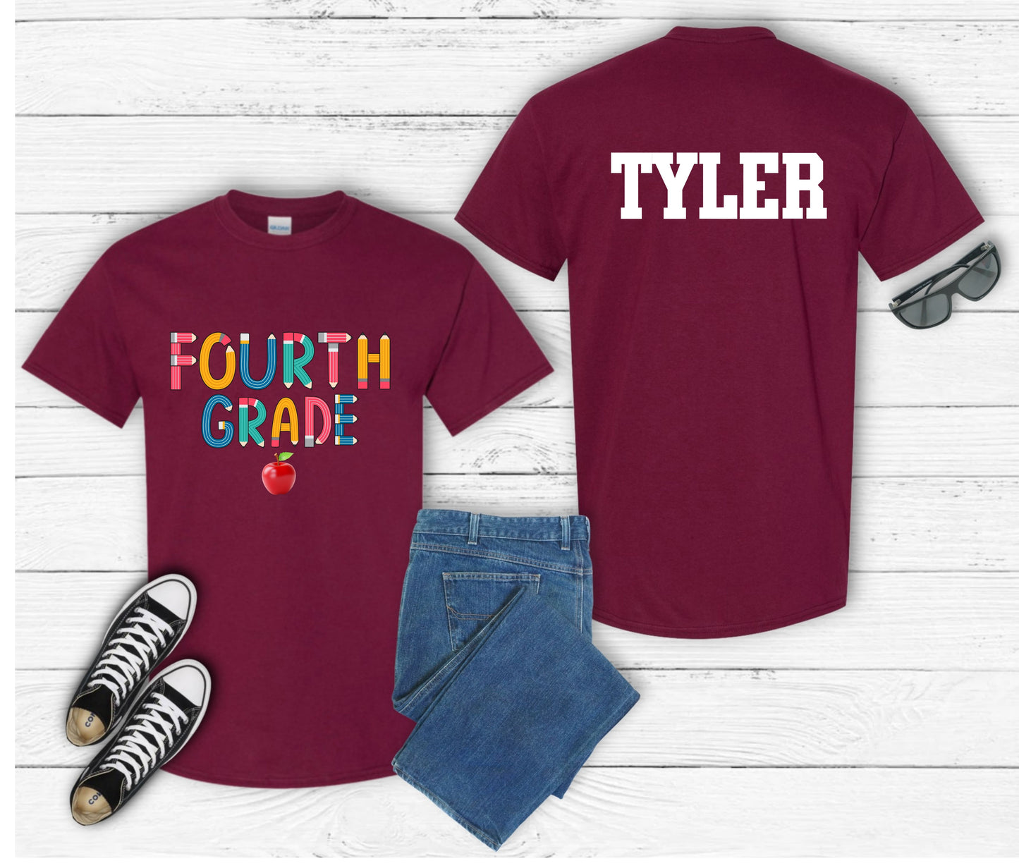 Personalized Back to School Shirt for Kids – Custom Name Tee | First Day of School Outfit | Preschool & Kindergarten Shirt | Custom Kids T-Shirt (Copy)