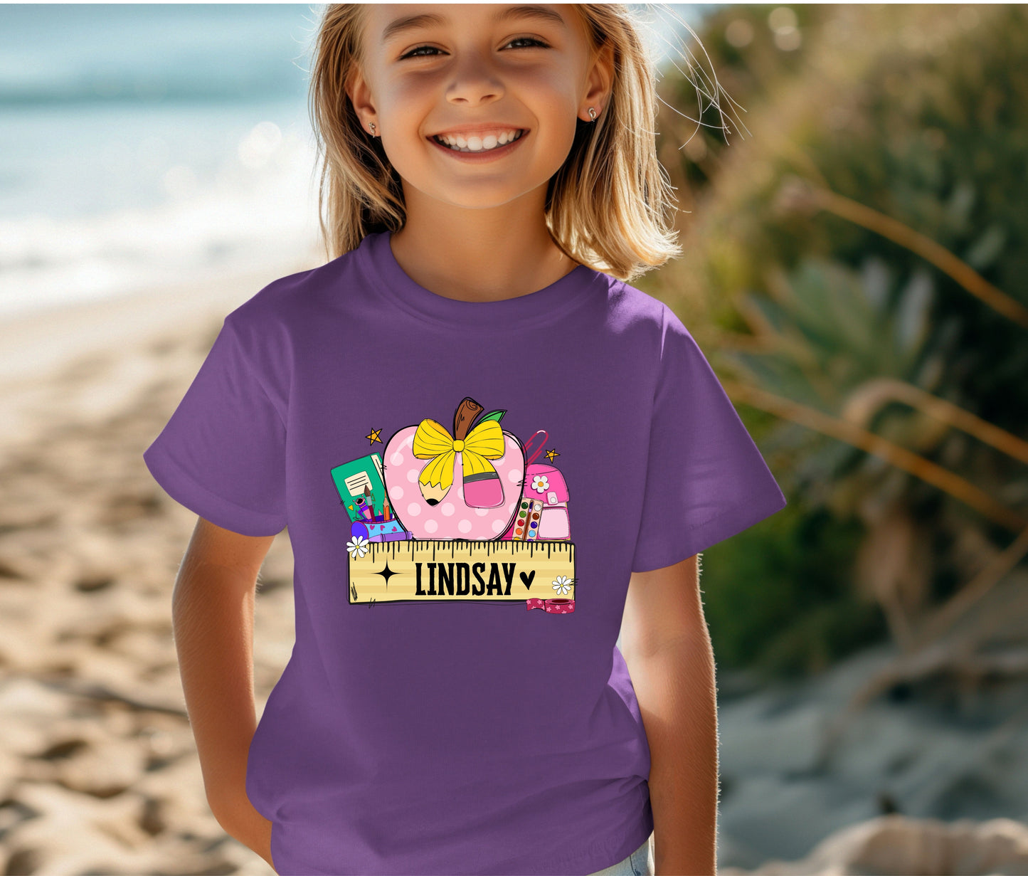 Personalize Back to School Shirt for Kids – Custom Name Tee | First Day of School Outfit | Preschool & Kindergarten Shirt | Custom Kids T-Shirt