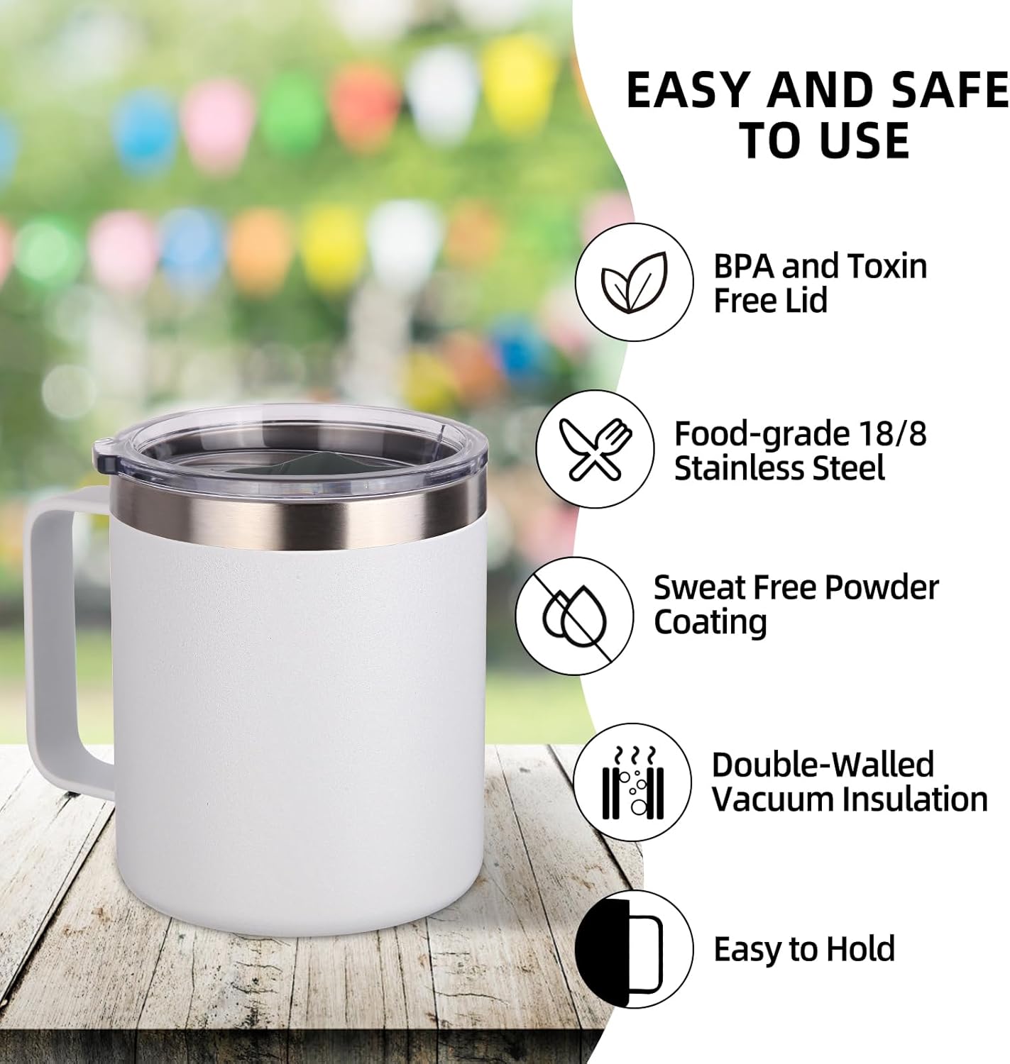 Custom Corporate Souvenir Mug – 14oz/15oz Stainless Steel Insulated Mug | Personalized Business Gift, Employee Appreciation, Client Thank You, Team Recognition Cup