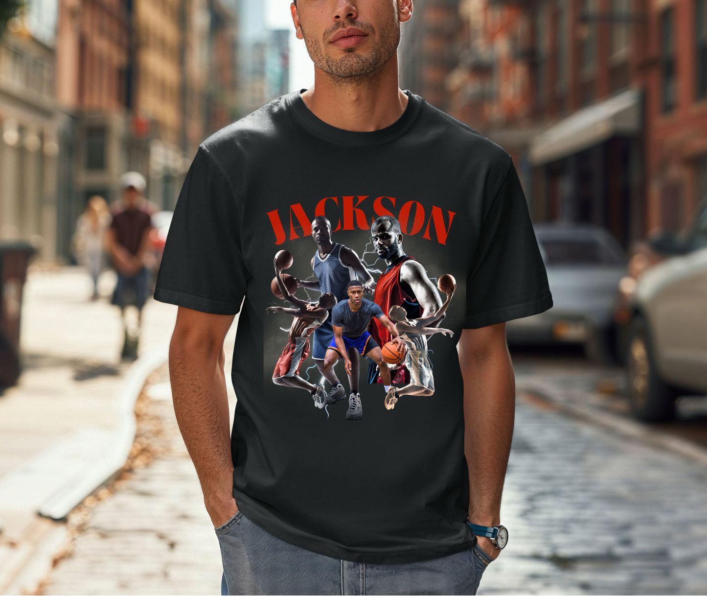 Custom Basketball Player Shirt | Personalized Sports Team Tee | Men’s Athletic Graphic Shirt | Basketball Gift for Players & Fans