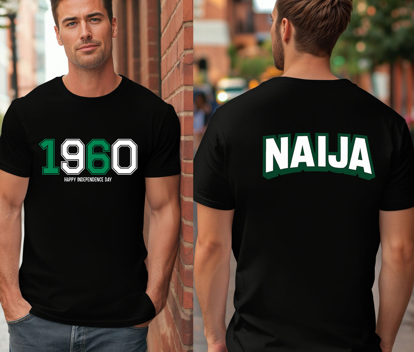 Nigerian Independece Day Shirt , Naija to the World T-Shirt, Nigerian Pride Shirt | African Heritage Tee | Green White Green Nigeria Flag Shirt | Unisex Naija Culture Tee