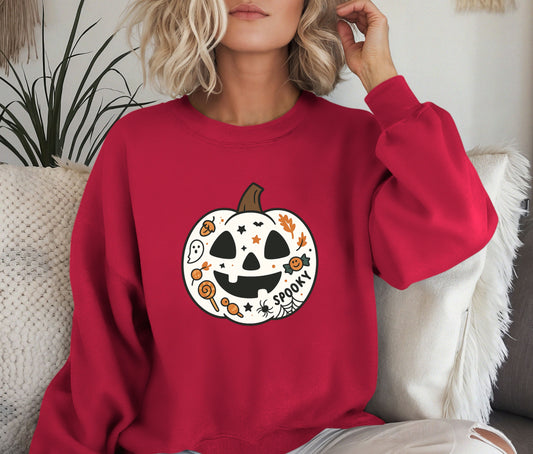 Spooky Halloween Sweatshirt, Halloween Sweatshirt, Halloween Gift, Lover Sweatshirt, Matching Mom And Daughter Sweatshirt (Copy)