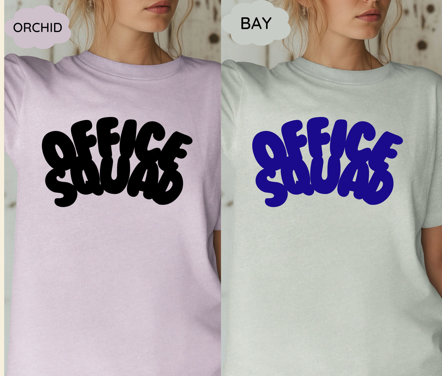 Custom “Office Squad” Matching T-Shirts – Teamwork Shirts for Office Staff, Corporate Events, Group Outings & Work Gifts