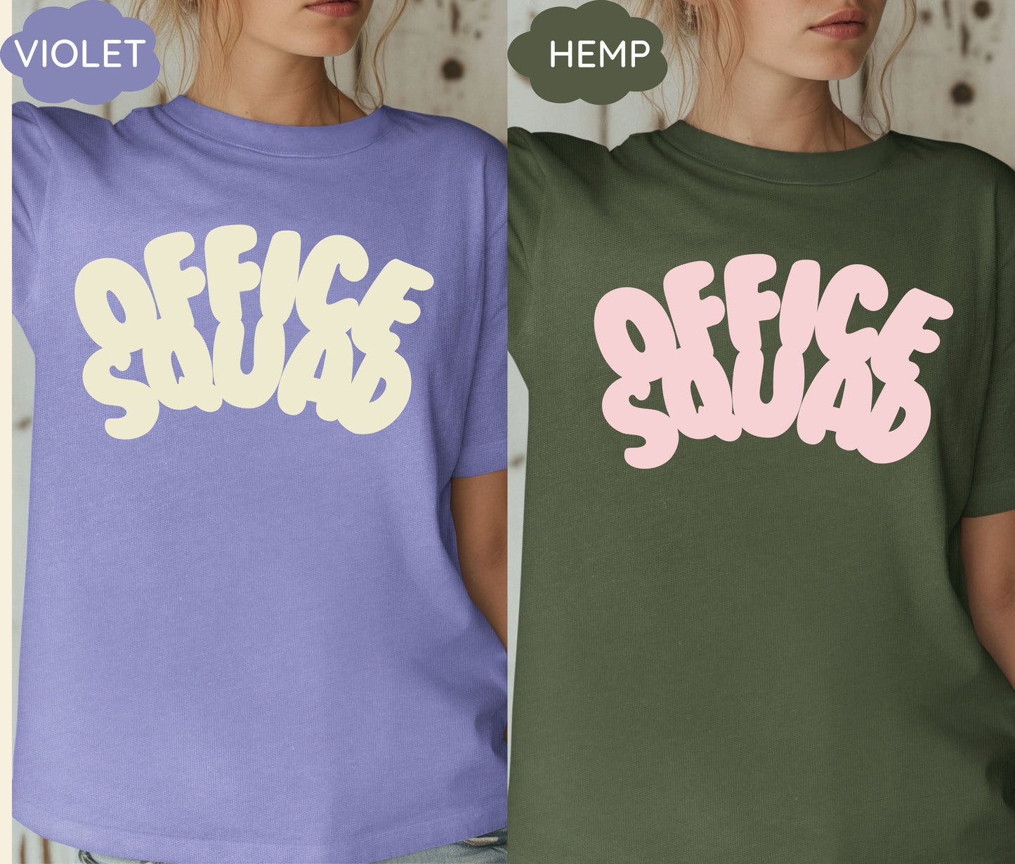 Custom “Office Squad” Matching T-Shirts – Teamwork Shirts for Office Staff, Corporate Events, Group Outings & Work Gifts