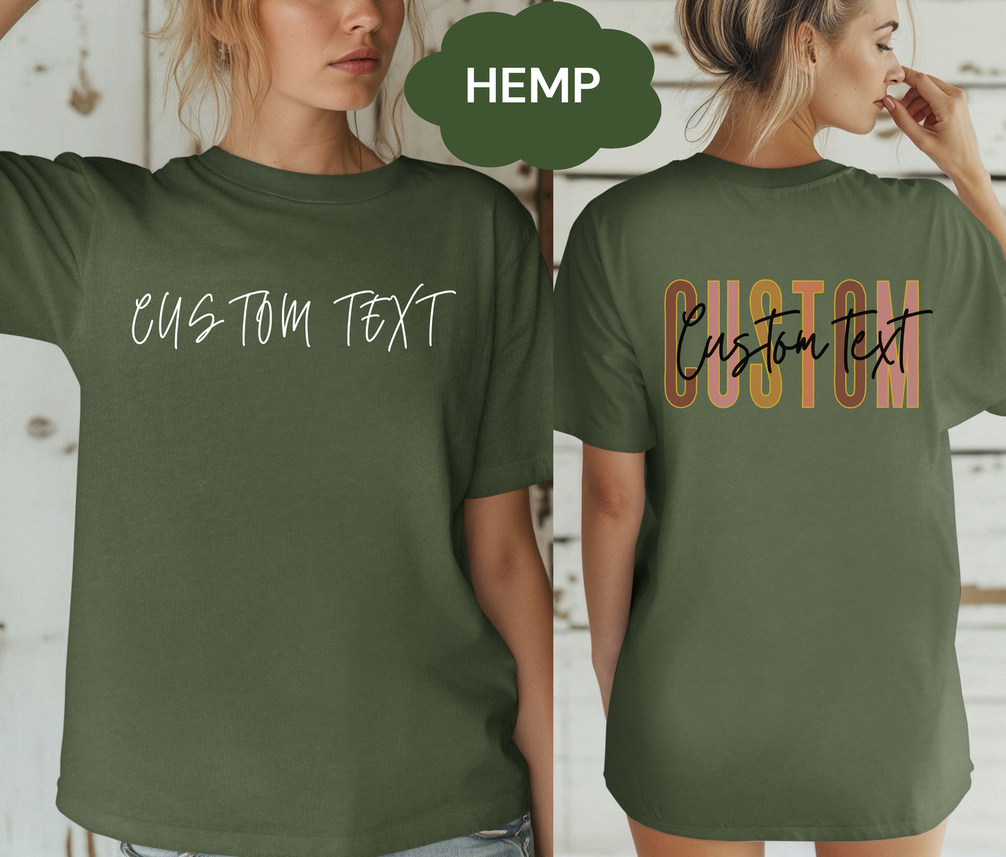 Custom Logo Shirt with Company Name on Back โ Personalized Business Branding Tee โ Custom Workwear T-Shirt for Teams, Events, and Staff