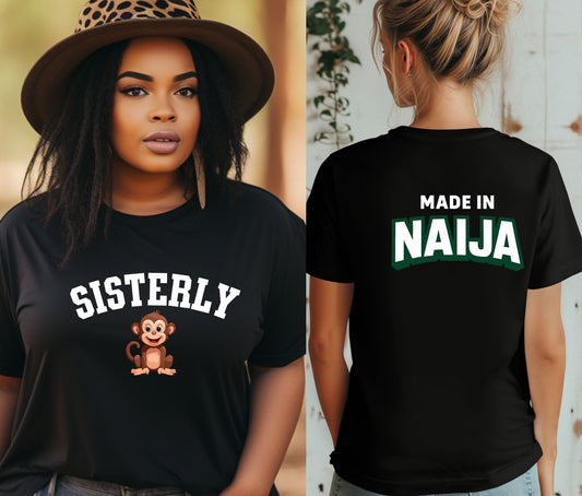 Brotherly And Sisterly Nigerian Slang Shirt, Nigerian Independece Day Shirt , Naija to the World T-Shirt, Nigerian Pride Shirt | African Heritage Tee | Green White Green Nigeria Flag Shirt | Unisex Naija Culture Tee