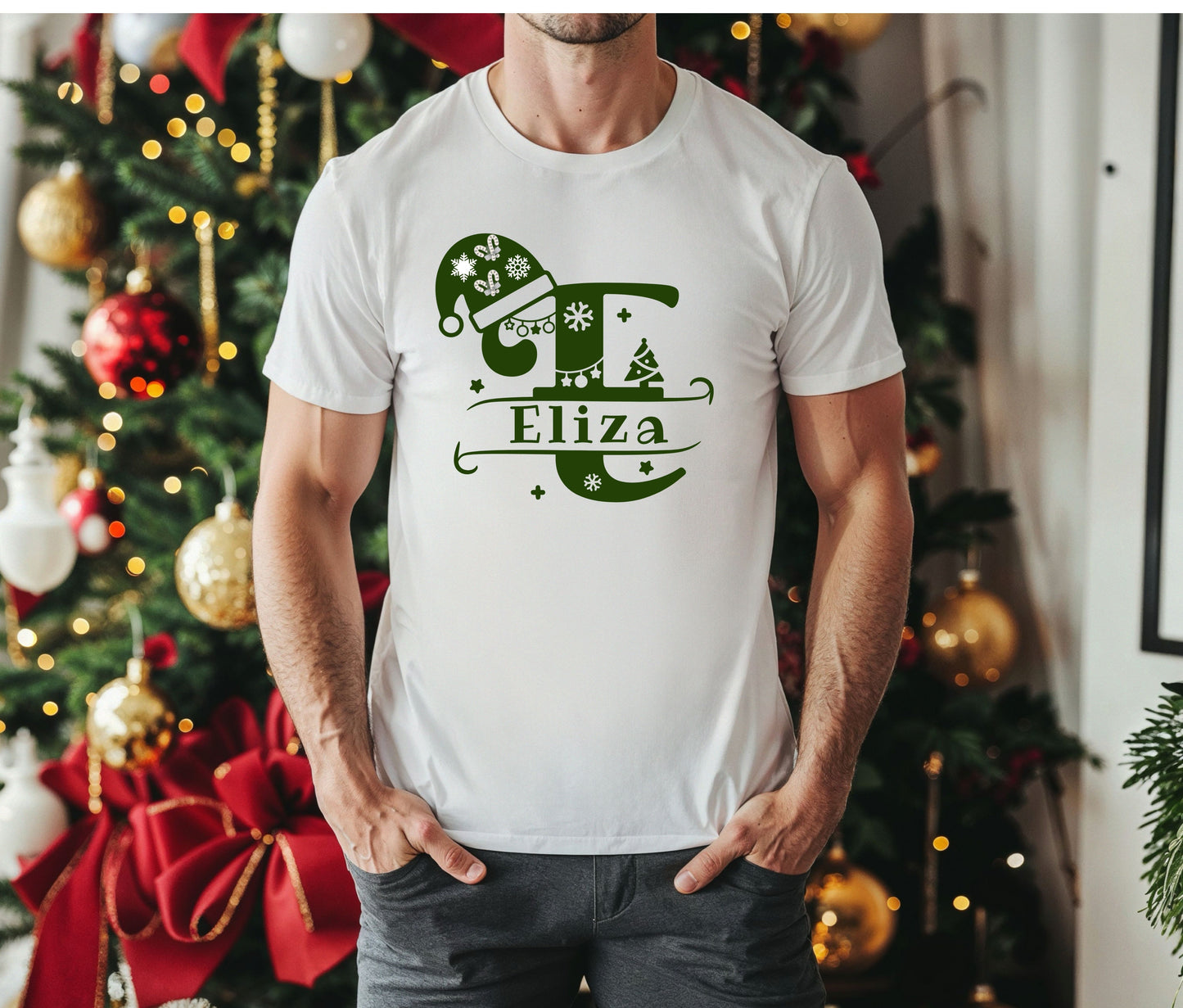 🎄Personalize Each Name Tshirt Custom Christmas Shirts for Family | Matching Holiday Shirts | Personalized Family Christmas Outfits