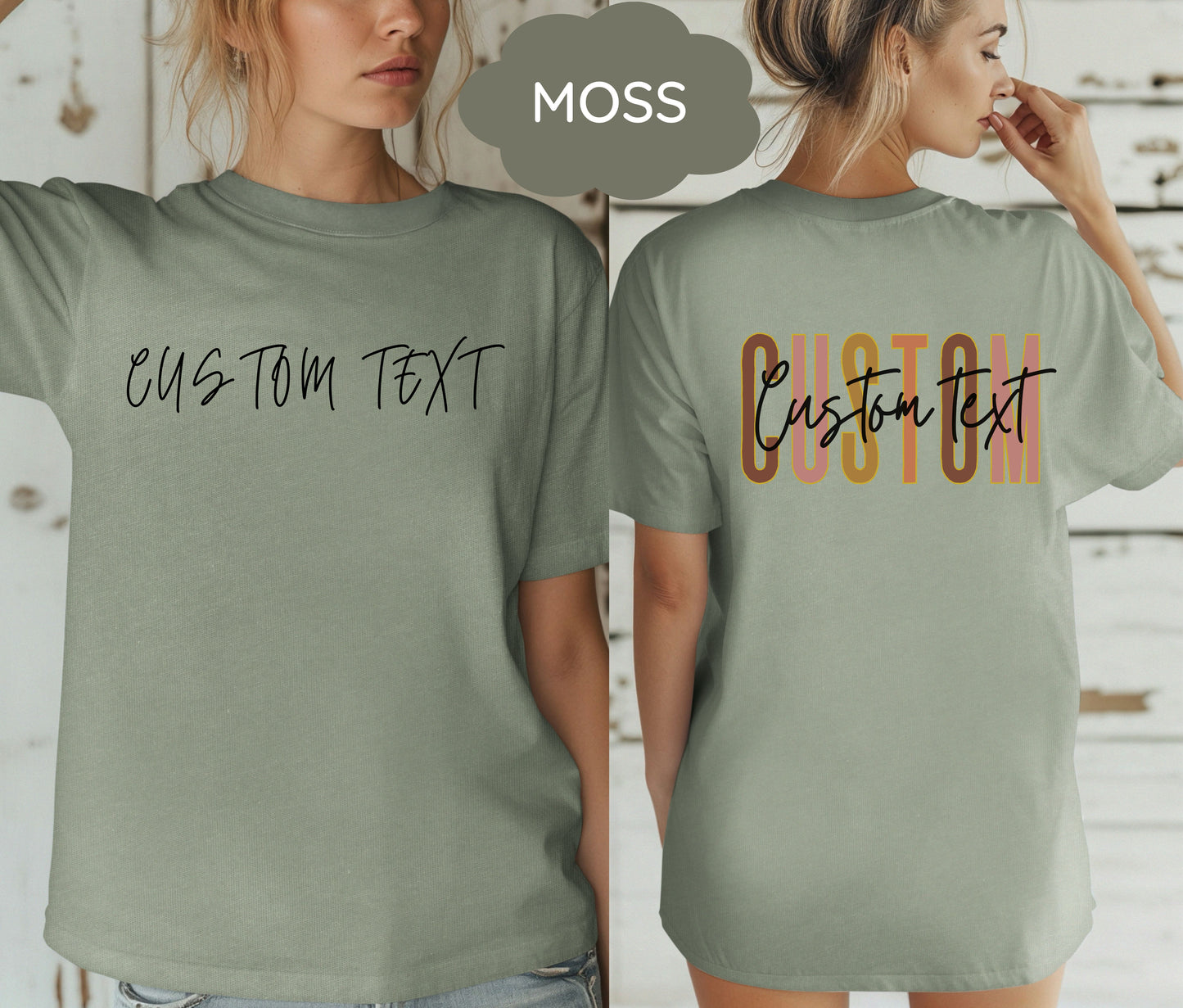 Custom Logo Shirt with Company Name on Back โ Personalized Business Branding Tee โ Custom Workwear T-Shirt for Teams, Events, and Staff