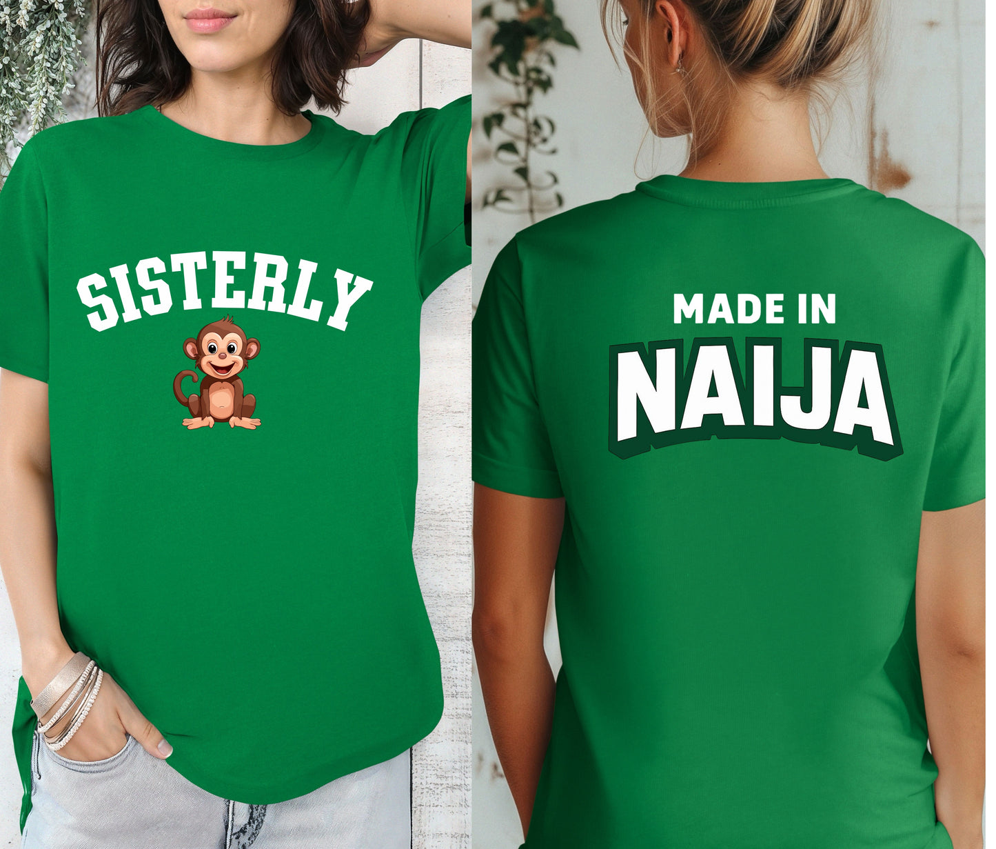 Brotherly And Sisterly Nigerian Slang Shirt, Nigerian Independece Day Shirt , Naija to the World T-Shirt, Nigerian Pride Shirt | African Heritage Tee | Green White Green Nigeria Flag Shirt | Unisex Naija Culture Tee