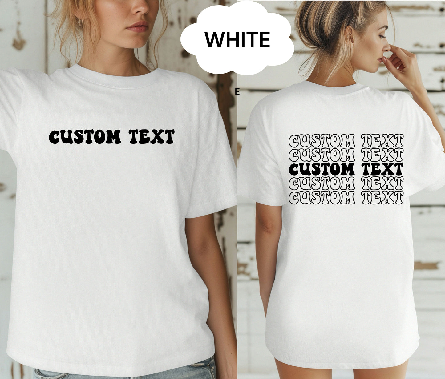 Custom Logo Shirt with Company Name on Back โ Personalized Business Branding Tee โ Custom Workwear T-Shirt for Teams, Events, and Staff