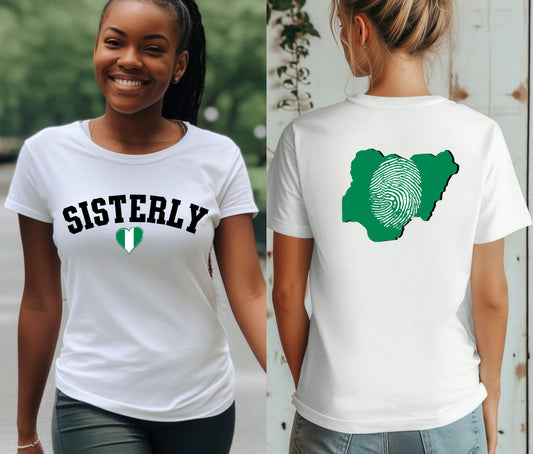 Brotherly And Sisterly Nigerian Slang Shirt, Nigerian Independece Day Shirt , Naija to the World T-Shirt, Nigerian Pride Shirt | African Heritage Tee | Green White Green Nigeria Flag Shirt | Unisex Naija Culture Tee