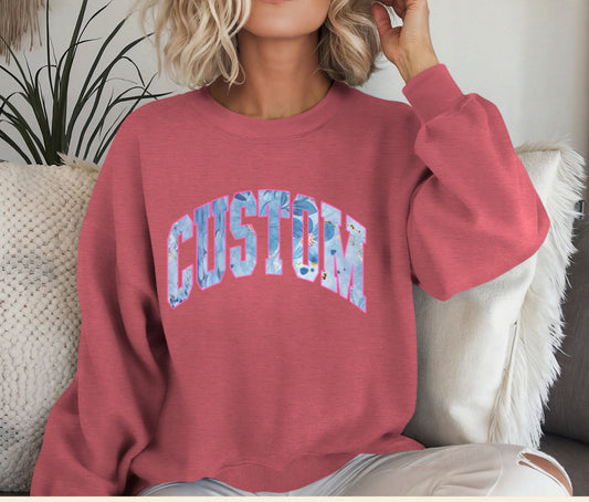 Custom Word Art Shirt – Personalized Name Shirt with Fun Letter Design, Gift for Teachers, Kids, Family, and Friends, Matching Custom T-Shirt