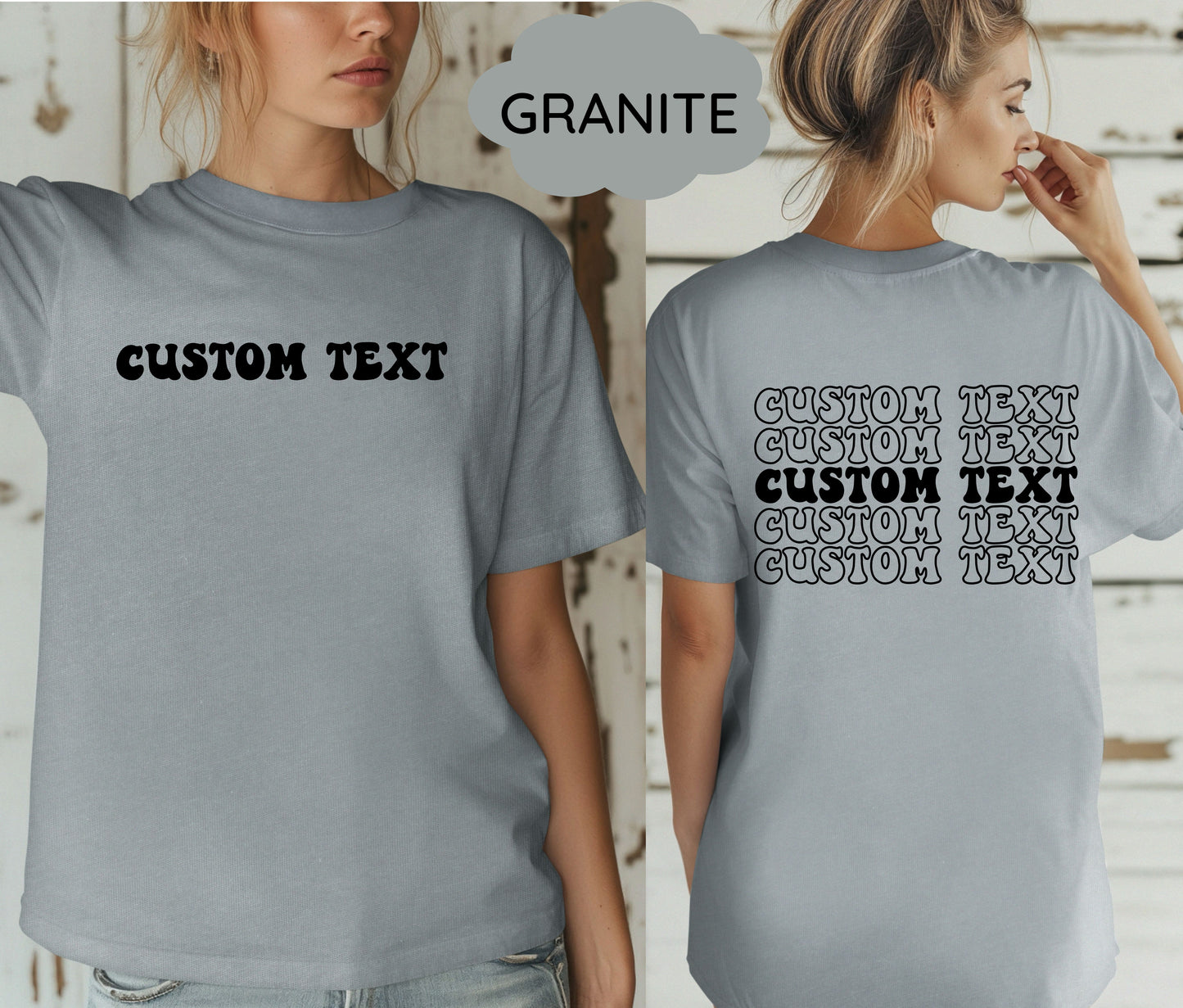 Custom Logo Shirt with Company Name on Back โ Personalized Business Branding Tee โ Custom Workwear T-Shirt for Teams, Events, and Staff