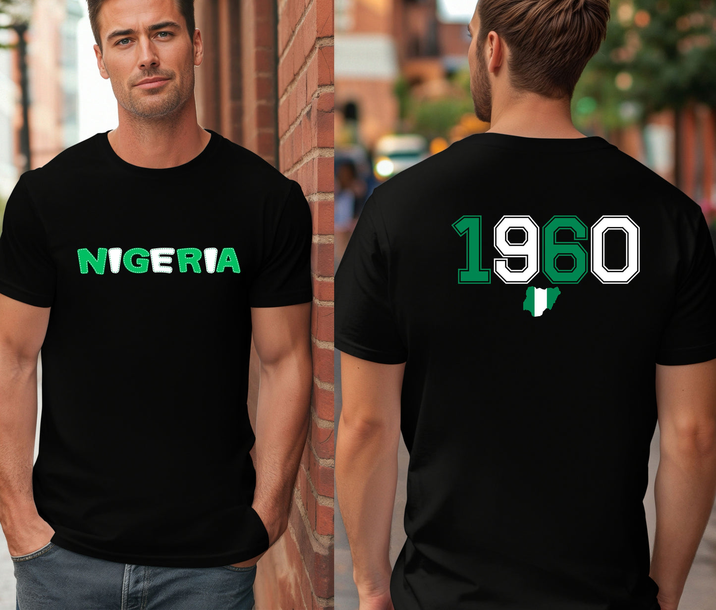 Nigerian Independece Day Shirt , Naija to the World T-Shirt, Nigerian Pride Shirt | African Heritage Tee | Green White Green Nigeria Flag Shirt | Unisex Naija Culture Tee
