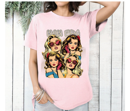 Custom Pop Art Retro Girl T-Shirt – Personalized Vintage Style Graphic Tee for Women, Trendy Statement Shirt, 90s Comic Aesthetic Fashion