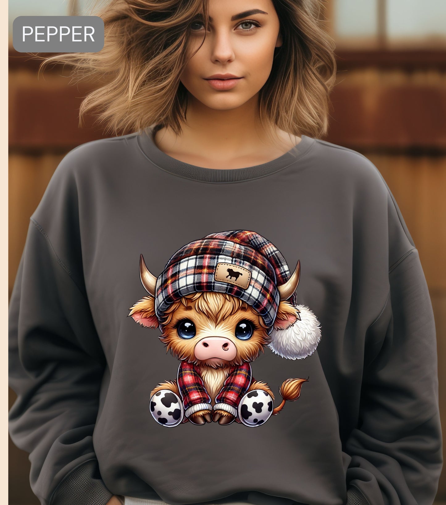 Highland Cow Sweatshirt – Funny Cow Lover Gift, Sassy Farm Animal Pullover, Cute Highland Cow Shirt, Western Fall Crewneck (Copy)