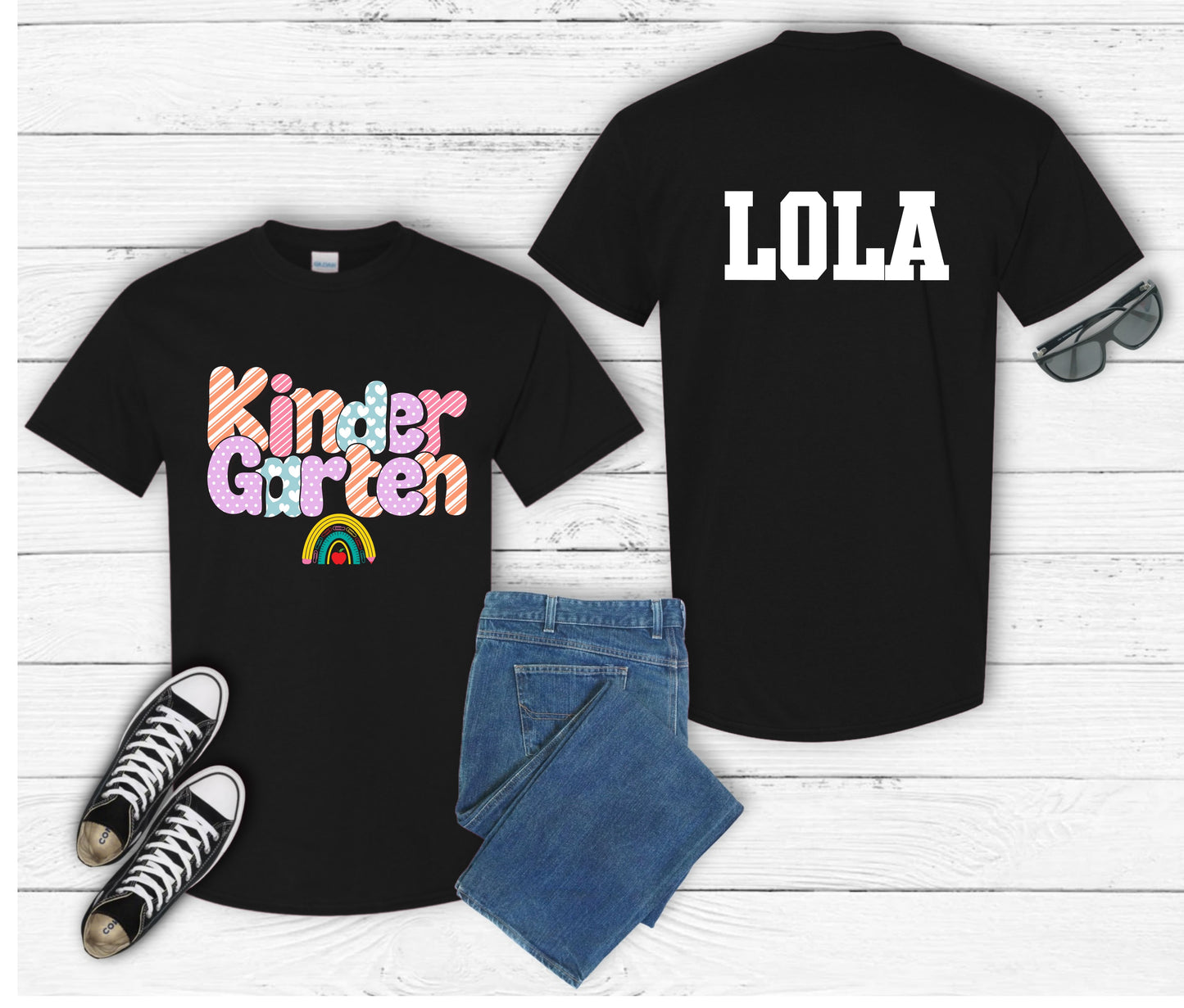 Personalized Back to School Shirt for Kids – Custom Name Tee | First Day of School Outfit | Preschool & Kindergarten Shirt | Custom Kids T-Shirt