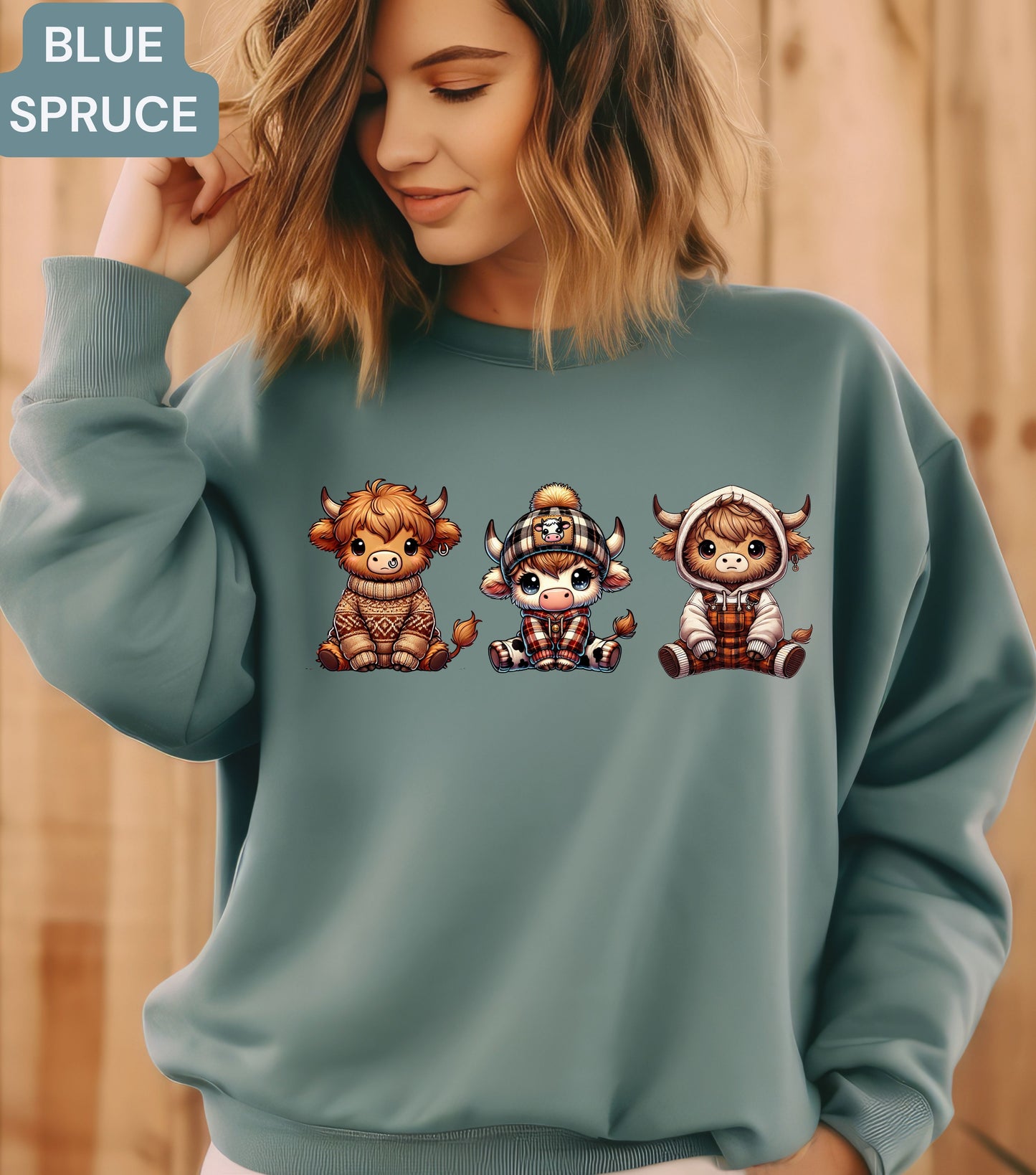 Highland Cow Sweatshirt – Funny Cow Lover Gift, Sassy Farm Animal Pullover, Cute Highland Cow Shirt, Western Fall Crewneck (Copy) (Copy)