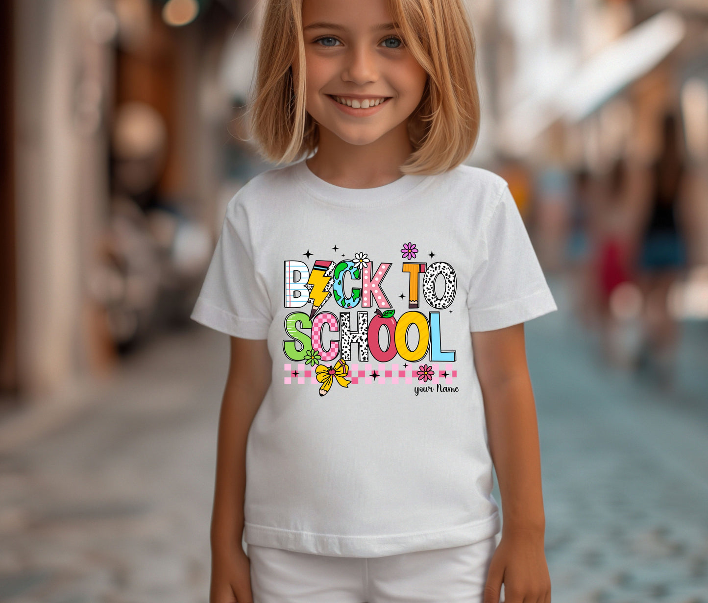 Personalize Back to School Shirt for Kids – Custom Name Tee | First Day of School Outfit | Preschool & Kindergarten Shirt | Custom Kids T-Shirt