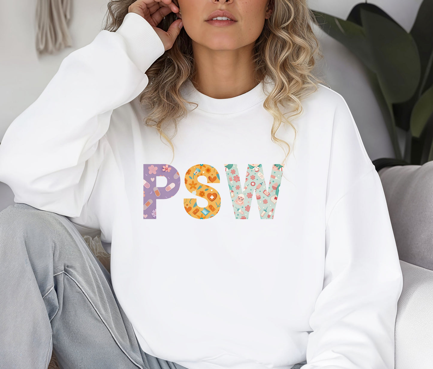 PSW Sweatshirt – Personal Support Worker Crewneck, Healthcare Appreciation Gift, Cozy Medical Staff Pullover, Nursing & Caregiver Sweater