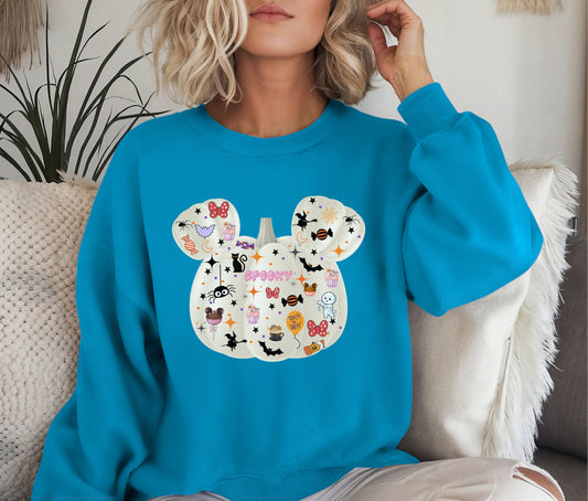 Spooky Halloween Sweatshirt, Halloween Sweatshirt, Halloween Gift, Lover Sweatshirt, Matching Mom And Daughter Sweatshirt