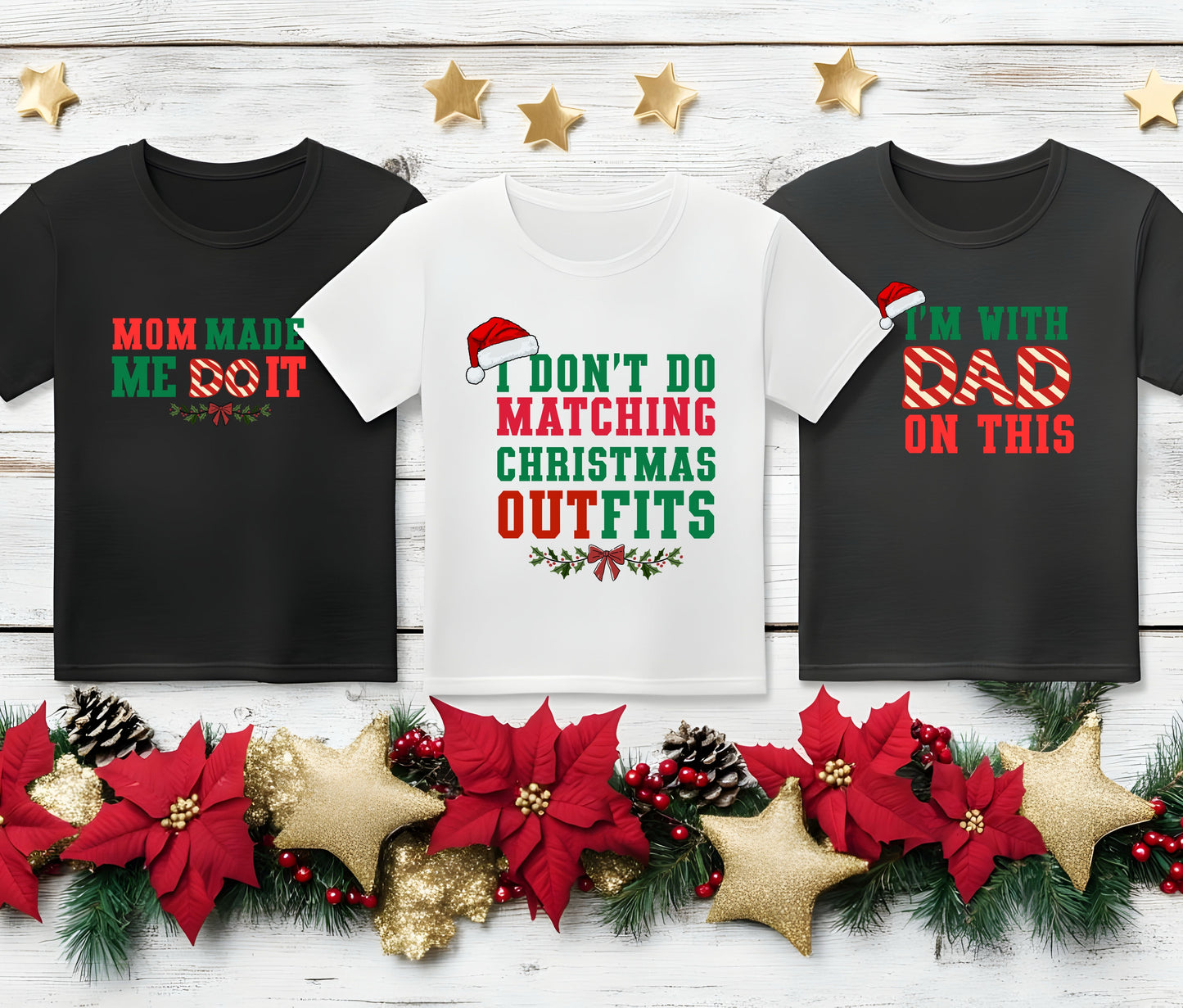🎄 Custom Christmas Shirts for Family | Matching Holiday Shirts | Personalized Family Christmas Outfits