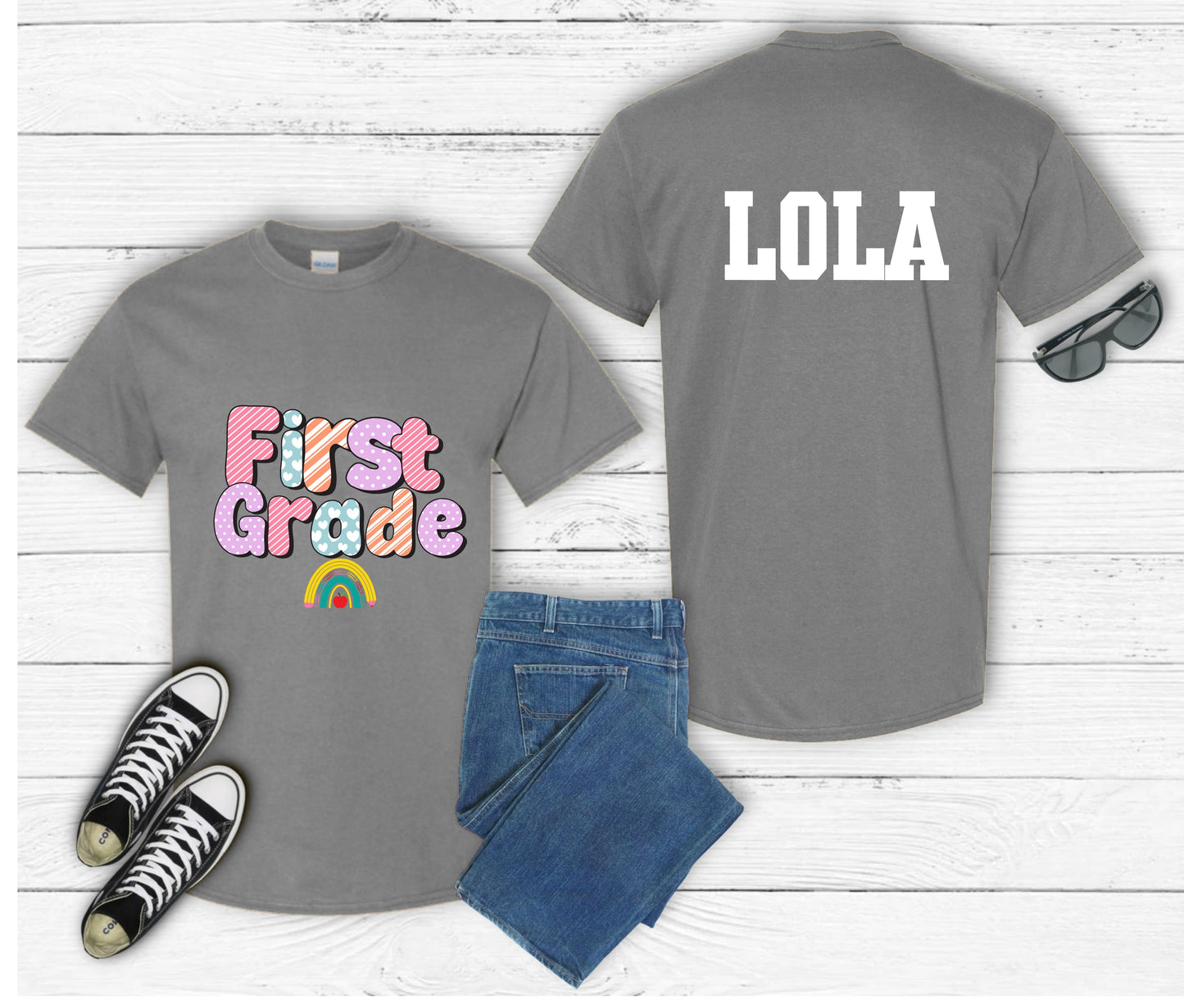 Personalized Back to School Shirt for Kids – Custom Name Tee | First Day of School Outfit | Preschool & Kindergarten Shirt | Custom Kids T-Shirt