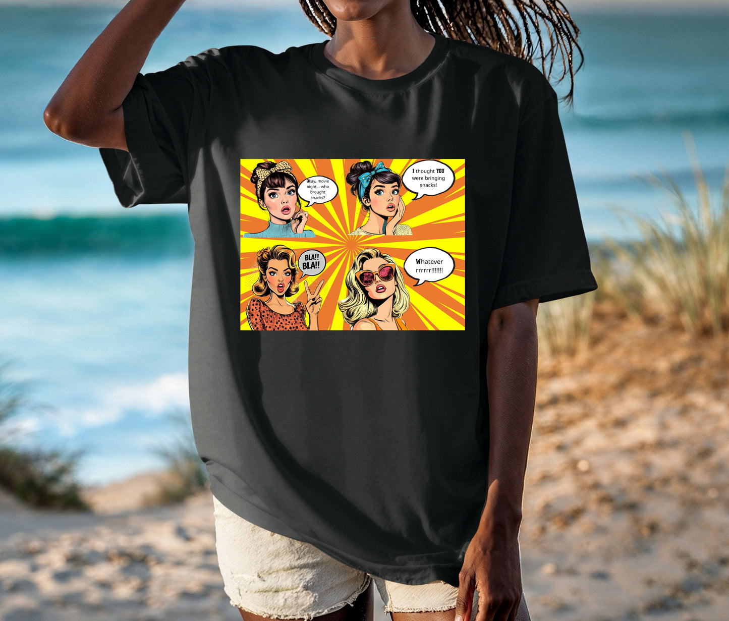 🎬 Girls’ Movie Night Graphic Tee