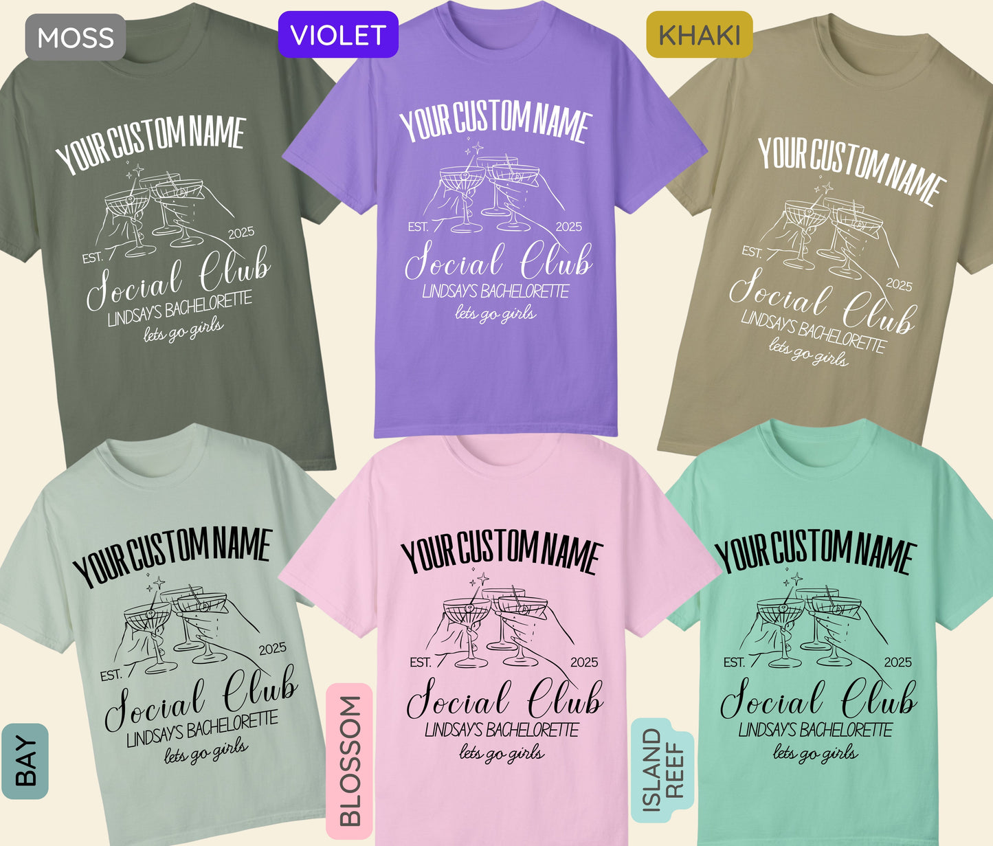 Custom Bachelorette Party Shirts, Last Toast on the Coast, Custom Bachelorette Shirts, Personalized Luxury Bachelorette, Social Club Bach