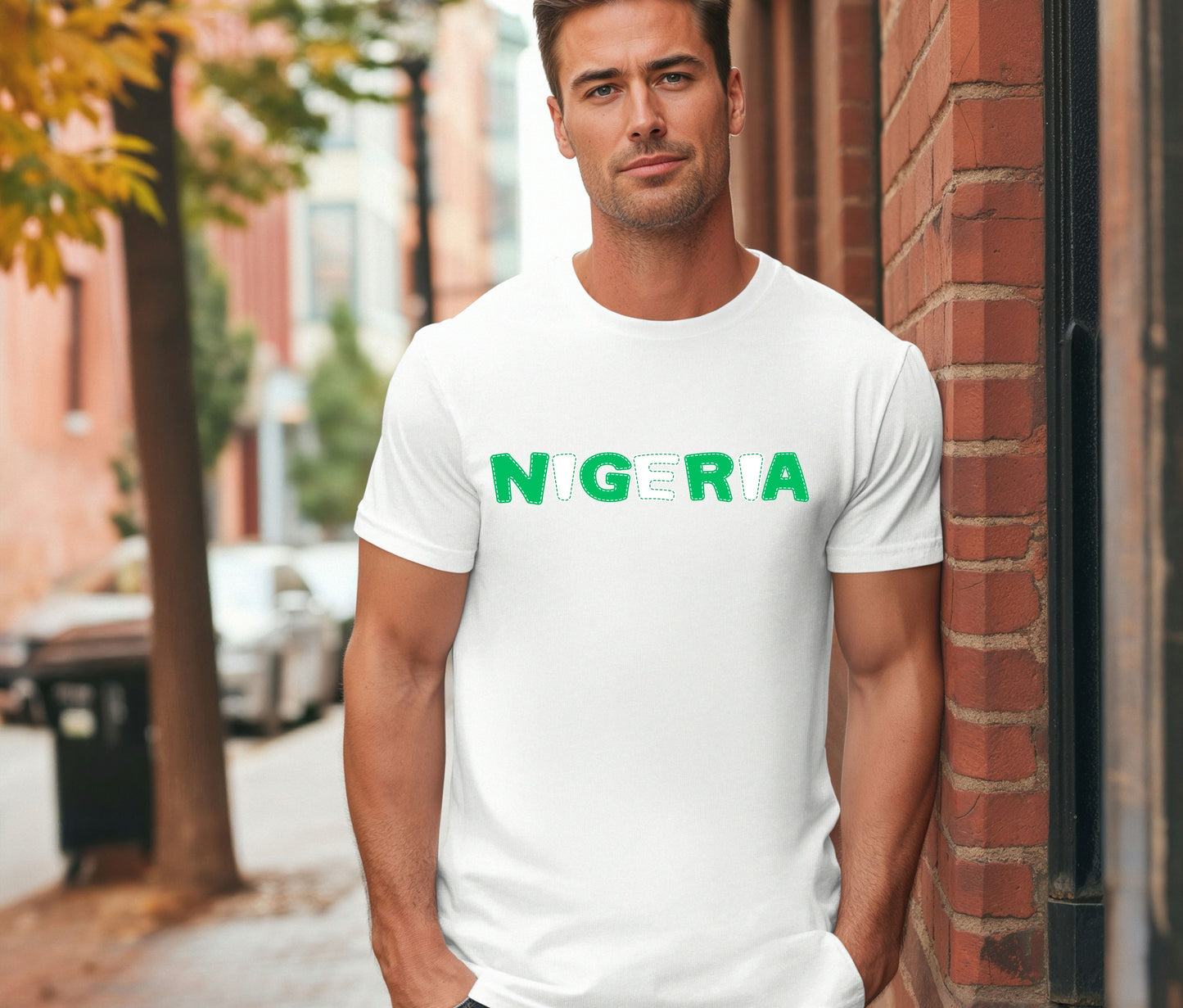 Nigerian Independece Day Shirt , Naija to the World T-Shirt, Nigerian Pride Shirt | African Heritage Tee | Green White Green Nigeria Flag Shirt | Unisex Naija Culture Tee