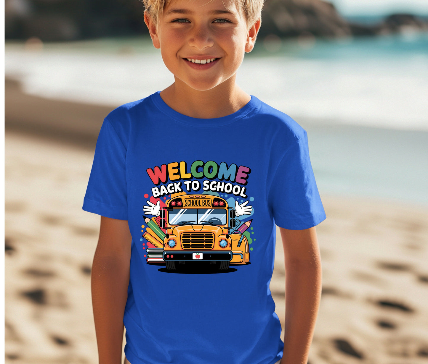 Back to School Shirt for Kids – Custom Name Tee | First Day of School Outfit | Preschool & Kindergarten Shirt | Custom Kids T-Shirt