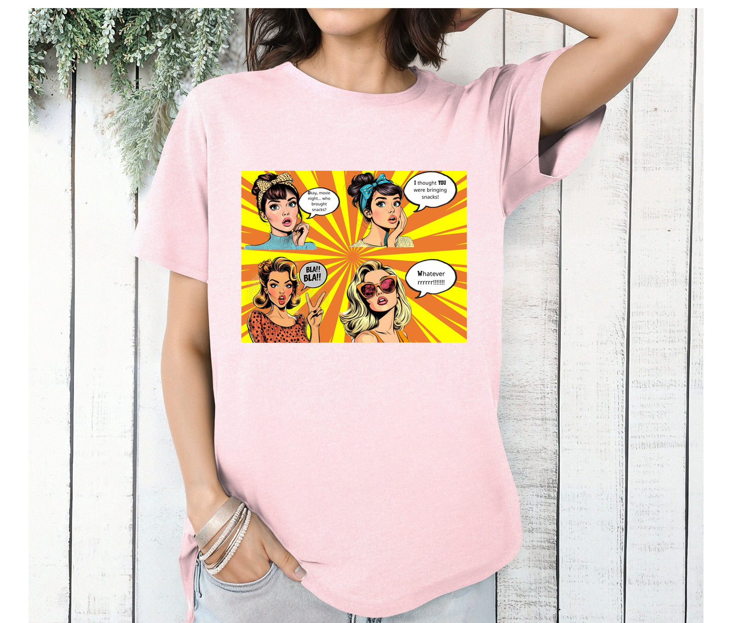 🎬 Girls’ Movie Night Graphic Tee