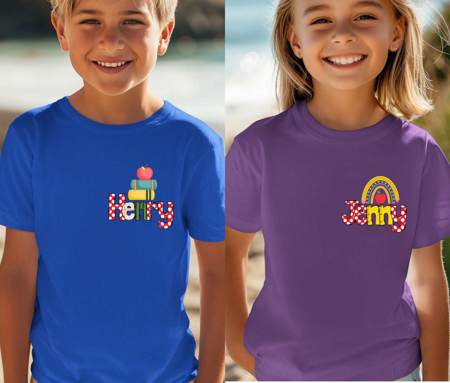 Custom Name Tee | First Day of School Outfit | Kids Shirt | Custom Kids T-Shirt