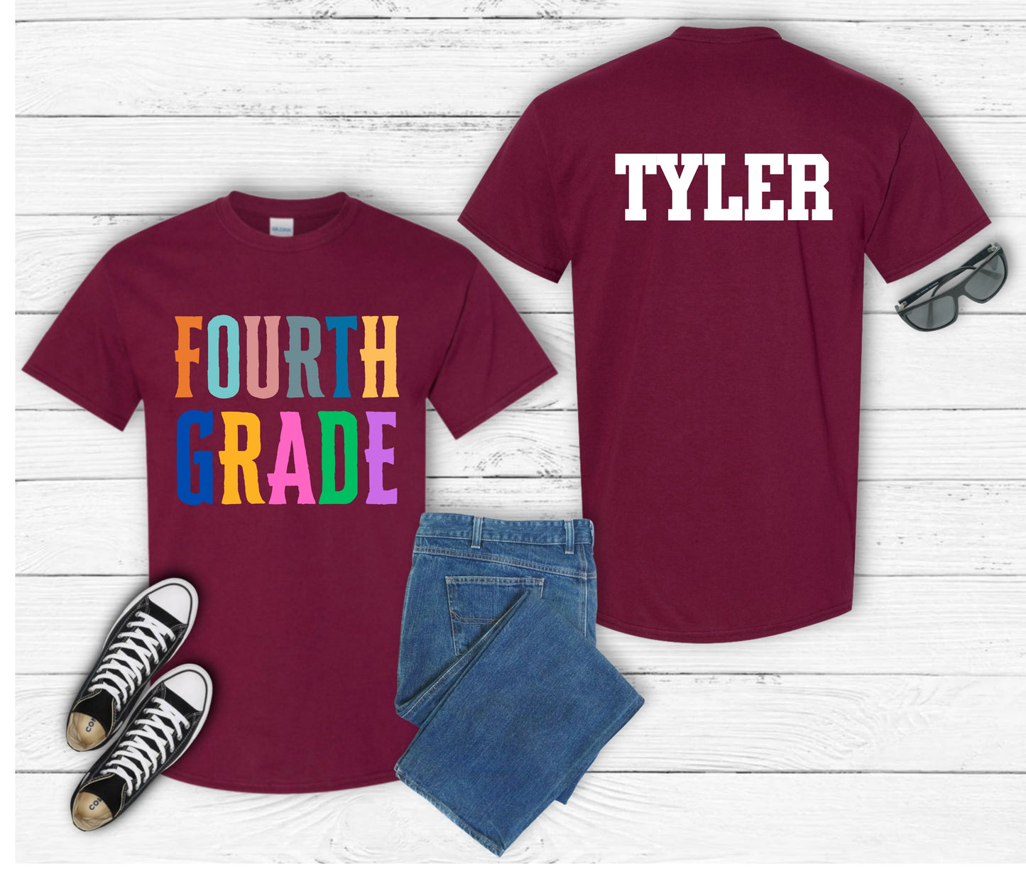 Personalized Back to School Shirt for Kids – Custom Name Tee | First Day of School Outfit | Preschool & Kindergarten Shirt | Custom Kids T-Shirt