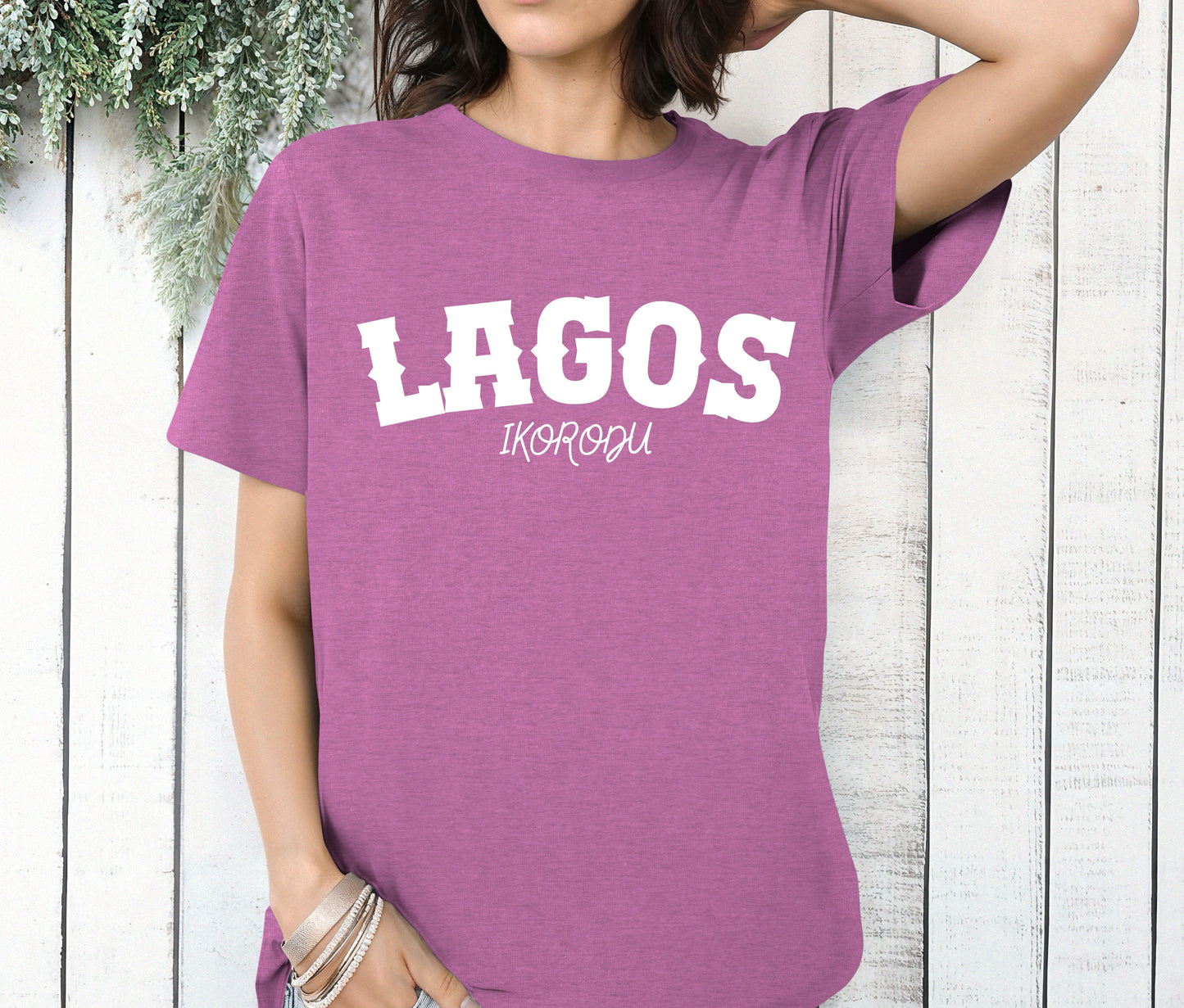 Naija to the World T-Shirt – Nigerian Pride Shirt | African Heritage Tee | Green White Green Nigeria Flag Shirt | Unisex Naija Culture Tee