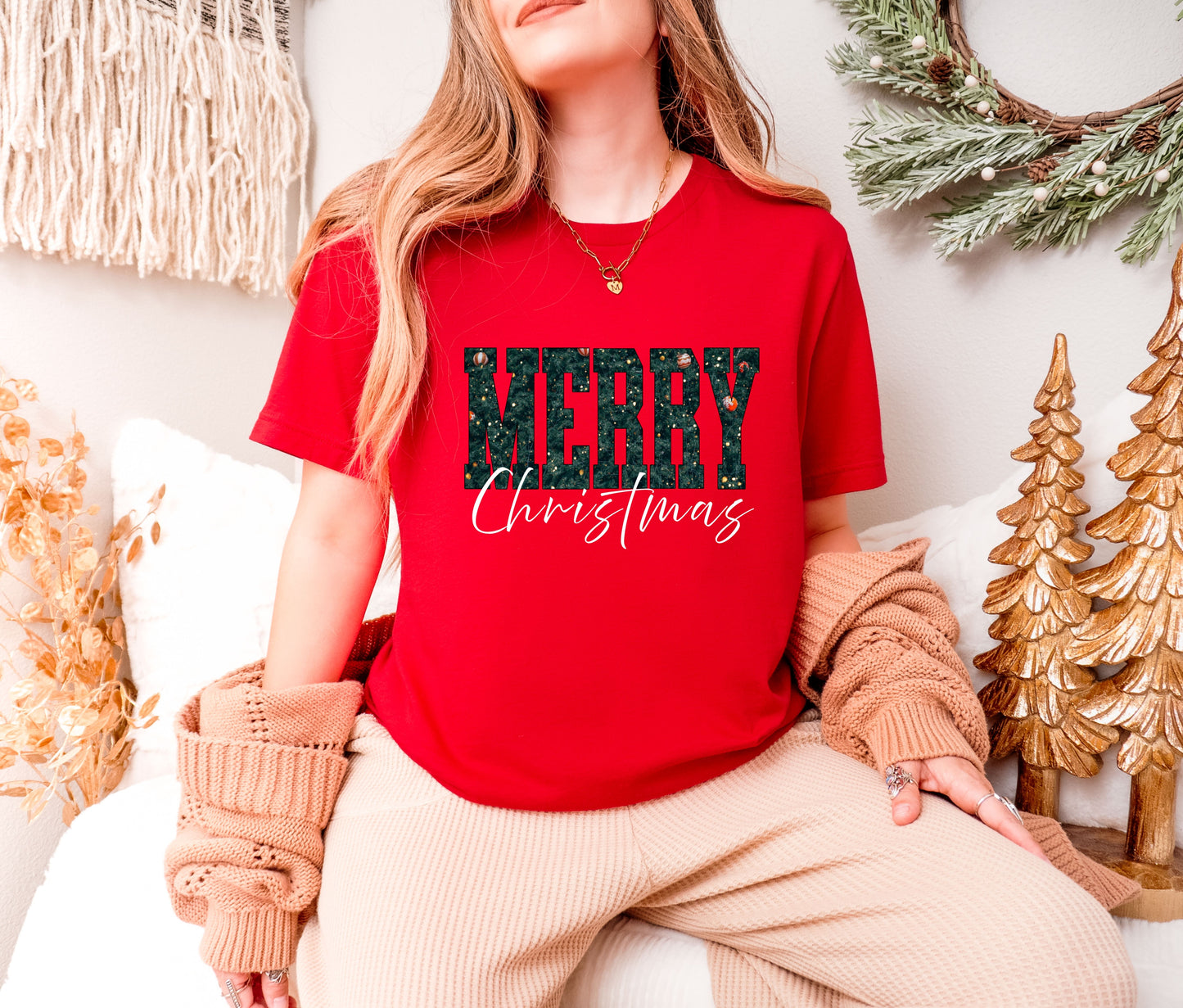 🎄Merry Christmas With ornament Tshirt, Christmas Shirts for Family | Matching Holiday Shirts | Personalized Family Christmas Outfits (Copy)