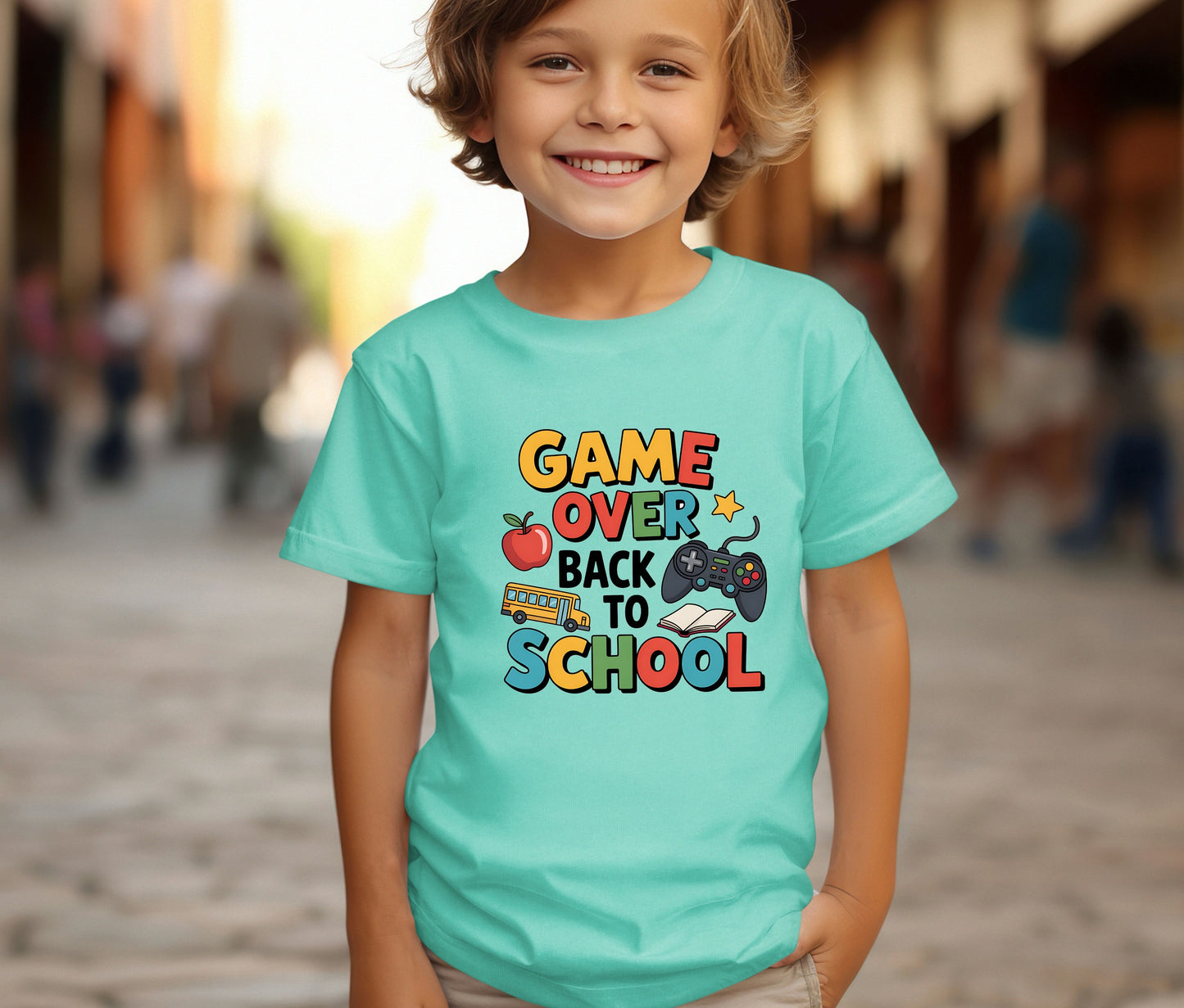 Back to School Shirt for Kids – Custom Name Tee | First Day of School Outfit | Preschool & Kindergarten Shirt | Custom Kids T-Shirt