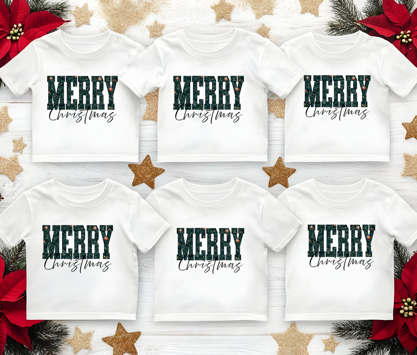 🎄Merry Christmas With ornament Tshirt, Christmas Shirts for Family | Matching Holiday Shirts | Personalized Family Christmas Outfits (Copy)