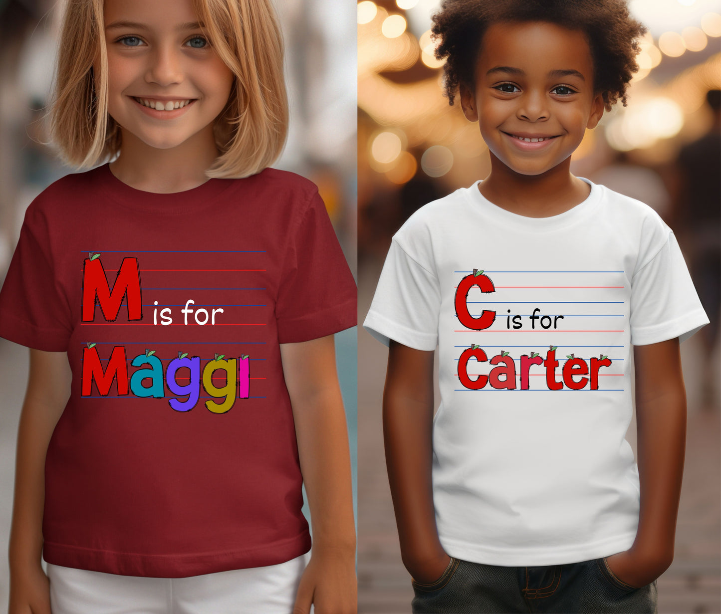 Custom Name Tee | First Day of School Outfit | Kids Shirt | Custom Kids T-Shirt